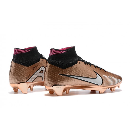 Kopacky Nike Air Zoom Mercurial Superfly Ix Elite Fg Zlato Černá Pánské High Football Cleats