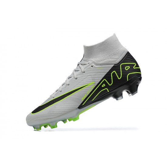 Kopacky Nike Air Zoom Mercurial Superfly Ix Elite Fg Šedá Černá Zelená Pánské High Football Cleats