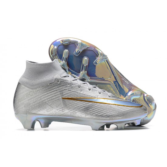 Kopacky Nike Air Zoom Mercurial Superfly Ix Elite Fg Zlato Pánské High Football Cleats