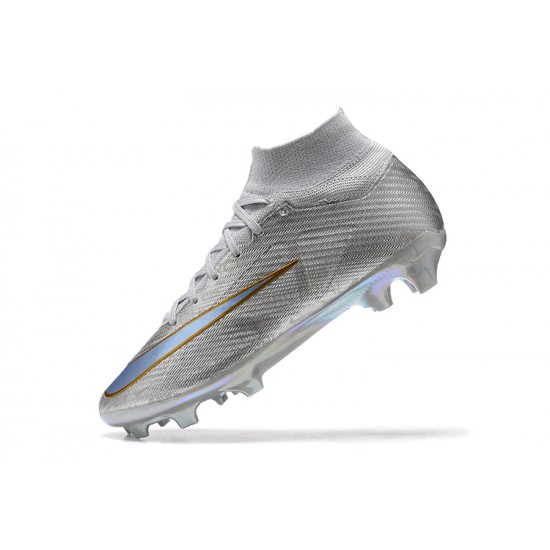 Kopacky Nike Air Zoom Mercurial Superfly Ix Elite Fg Zlato Pánské High Football Cleats