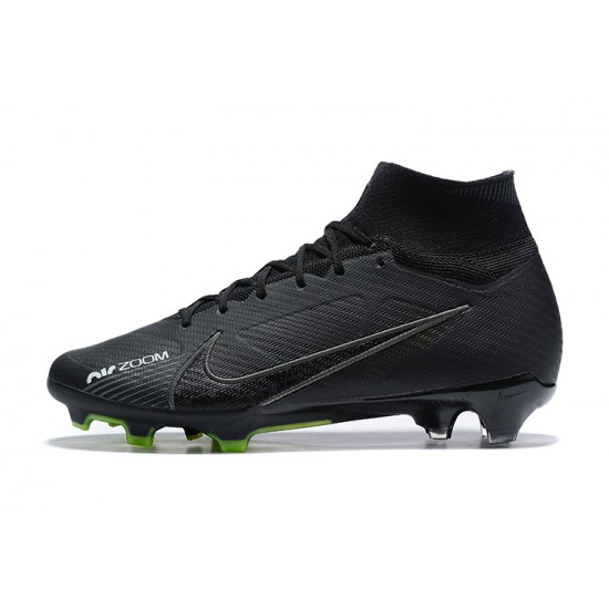 Kopacky Nike Air Zoom Mercurial Superfly Ix Elite Fg Bílý Zelená Černá Pánské High Football Cleats