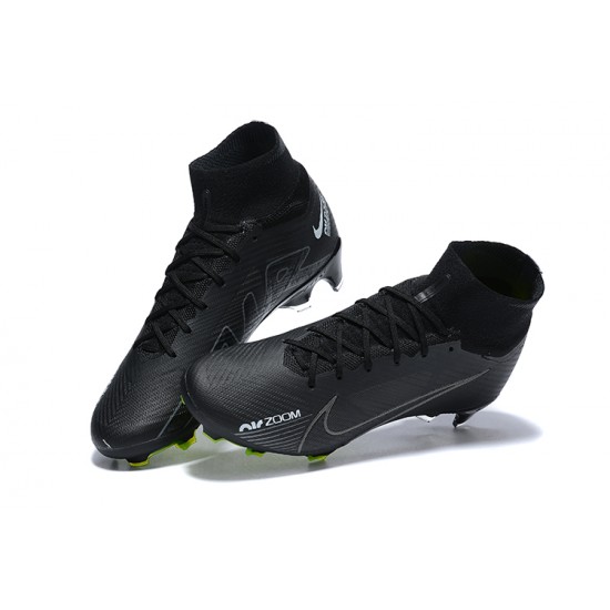 Kopacky Nike Air Zoom Mercurial Superfly Ix Elite Fg Bílý Zelená Černá Pánské High Football Cleats