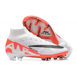 Kopacky Nike Air Zoom Mercurial Superfly Ix Elite Fg Bílý Oranžovýý Černá Pánské High Football Cleats