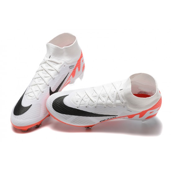 Kopacky Nike Air Zoom Mercurial Superfly Ix Elite Fg Bílý Oranžovýý Černá Pánské High Football Cleats