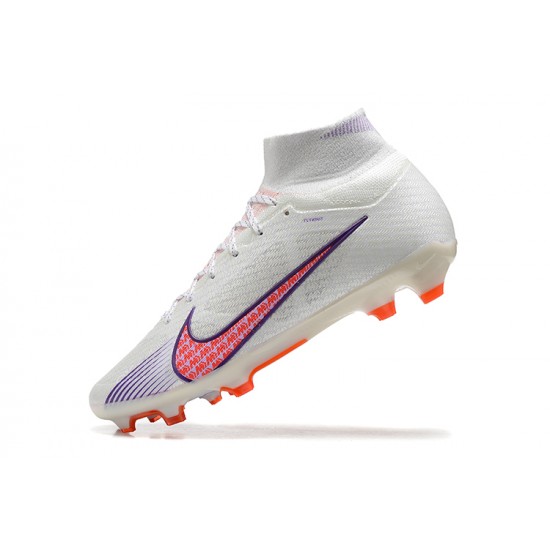 Kopacky Nike Air Zoom Mercurial Superfly Ix Elite Fg Bílý Růžový LightNachový Pánské High Football Cleats