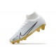 Kopacky Nike Air Zoom Mercurial Superfly Ix Elite Fg Wjite Černá Zlato Pánské High Football Cleats