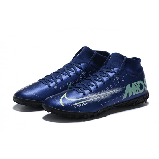 Kopacky Nike Mercurial Superfly 7 Elite RB MDS IC Modrý Žlutý Šedá High Pánské