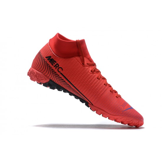 Kopacky Nike Mercurial Superfly 7 Elite RB MDS IC Červené Černá Modrý High Pánské