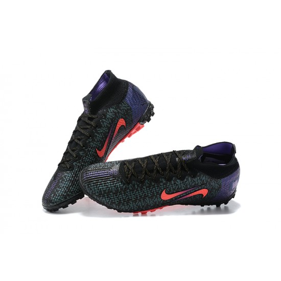 Kopacky Nike Mercurial Superfly 7 Elite TF Černá Oranžovýý Nachový High Pánské