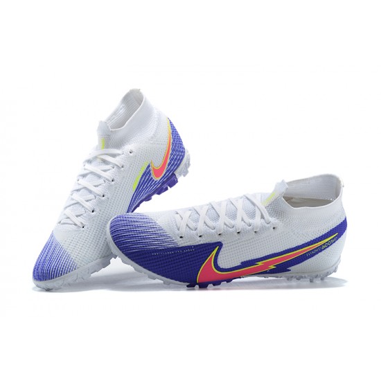 Kopacky Nike Mercurial Superfly 7 Elite TF Nachový Žlutý Růžový Bílý High Pánské