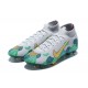 Kopacky Nike Mercurial Superfly Mbappe Bondy FG Zelená Šedá Zlato High Pánské Kopacky Nike Mercurial Superfly Mbappe Bondy FG Zelená Šedá Zlato High Pánské