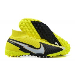 Kopacky Nike Mercurial Superfly VII 7 Elite TF Černá Žlutý High Pánské 