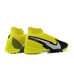 Kopacky Nike Mercurial Superfly VII 7 Elite TF Černá Žlutý High Pánské 