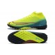 Kopacky Nike Mercurial Superfly VII Club TF Červené Zelená Černá Žlutý High Pánské