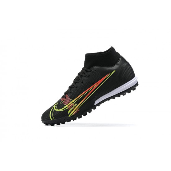 Kopacky Nike Mercurial Superfly VIII Academy TF Černá Žlutý Oranžovýý High Pánské