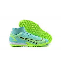 Kopacky Nike Mercurial Superfly VIII Academy TF LightZelená LightModrý Černá High Pánské 