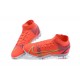 Kopacky Nike Mercurial Superfly VIII Academy TF Oranžovýý Žlutý Bílý High Pánské