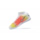 Kopacky Nike Mercurial Superfly VIII Academy TF Bílý Oranžovýý Žlutý High Pánské