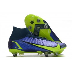 Kopacky Nike Mercurial Vapor XIV Elite SG PRO Anti Clog High Deep Modrý Žlutý Pánské 