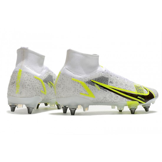 Kopacky Nike Mercurial Vapor XIV Elite SG PRO Anti Clog High Bílý Pánské