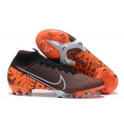 Kopacky Nike Superfly 7 Elite SE FG Černá Oranžovýý Bílý High Pánské 