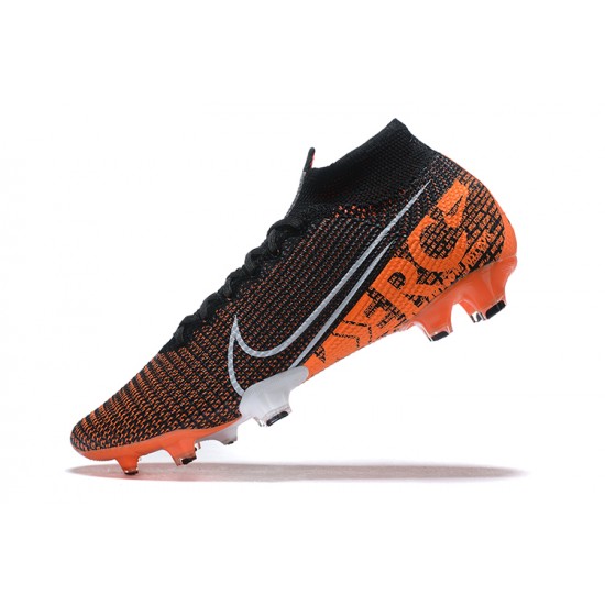 Kopacky Nike Superfly 7 Elite SE FG Černá Oranžovýý Bílý High Pánské