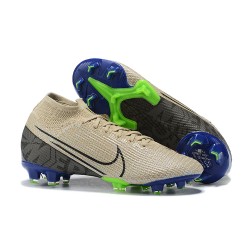 Kopacky Nike Superfly 7 Elite SE FG Hnědožlutý Modrý Zelená High Pánské 