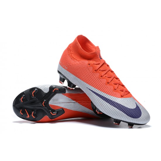 Kopacky Nike Superfly 7 Elite SE FG Oranžovýý Černá Šedá High Pánské