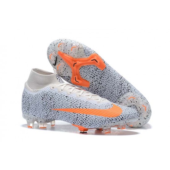 Kopacky Nike Superfly 7 Elite SE FG Oranžovýý Černá Bílý High Pánské