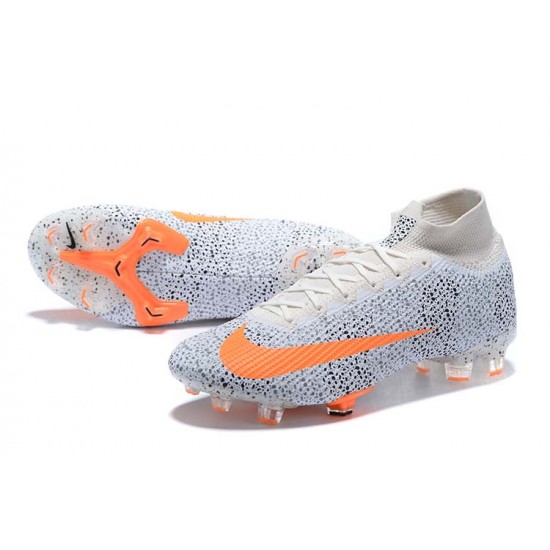 Kopacky Nike Superfly 7 Elite SE FG Oranžovýý Černá Bílý High Pánské