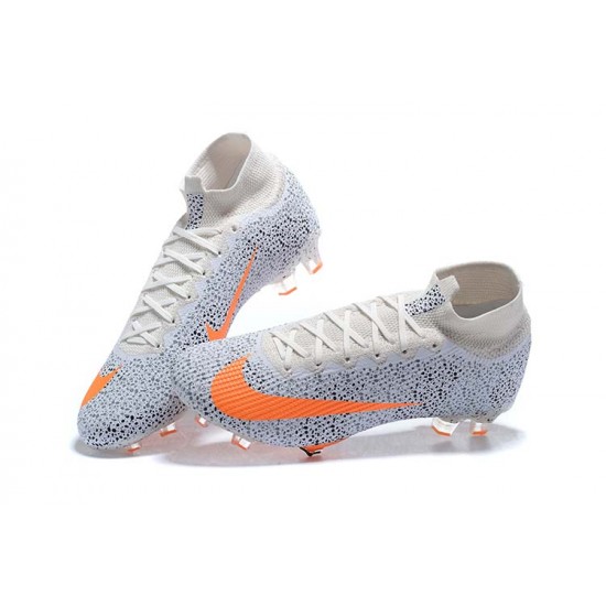 Kopacky Nike Superfly 7 Elite SE FG Oranžovýý Černá Bílý High Pánské