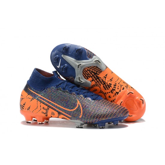 Kopacky Nike Superfly 7 Elite SE FG Oranžovýý Modrý High Pánské