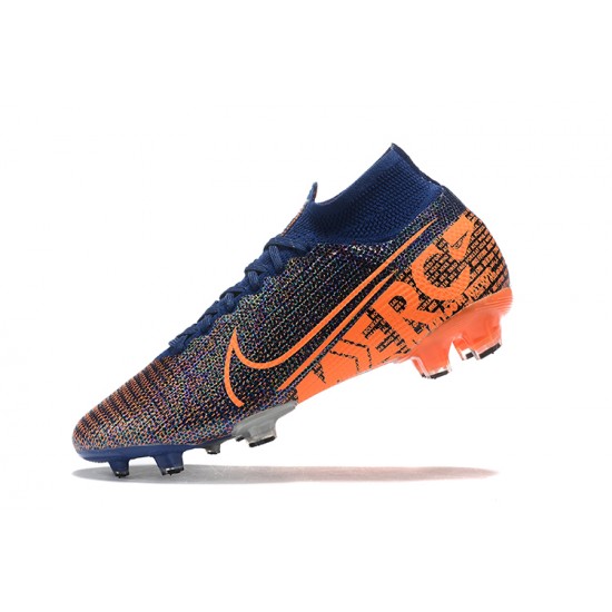 Kopacky Nike Superfly 7 Elite SE FG Oranžovýý Modrý High Pánské