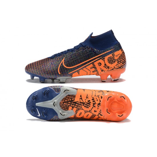 Kopacky Nike Superfly 7 Elite SE FG Oranžovýý Modrý High Pánské