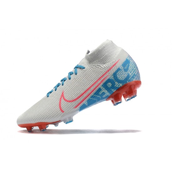 Kopacky Nike Superfly 7 Elite SE FG Bílý Růžový Oranžovýý Modrý High Pánské