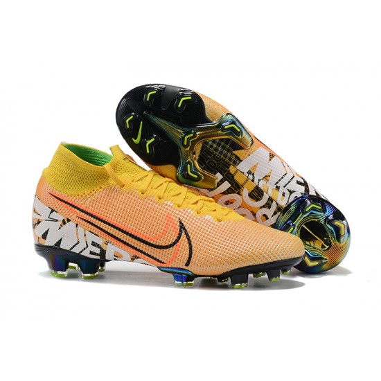 Kopacky Nike Superfly 7 Elite SE FG Žlutý Oranžovýý Zelená Černá High Pánské