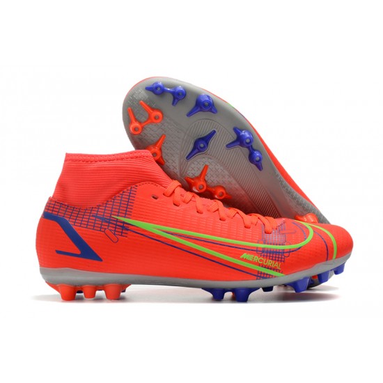 Kopacky Nike Superfly 8 Academy AG High Červené Pánské Dámské