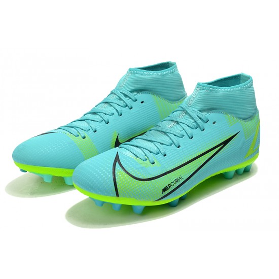 Kopacky Nike Superfly 8 Academy AG High Turqoise Pánské Dámské