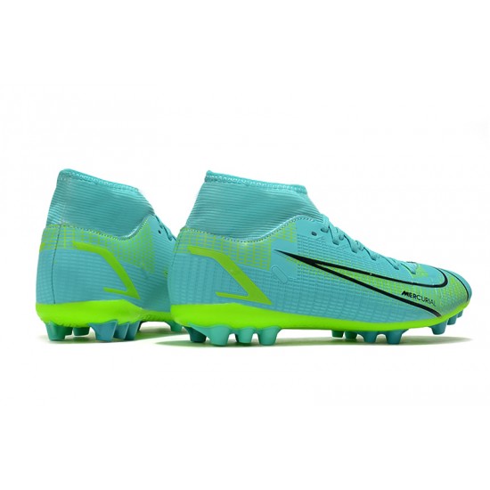 Kopacky Nike Superfly 8 Academy AG High Turqoise Pánské Dámské