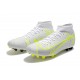 Kopacky Nike Superfly 8 Academy AG High Bílý Žlutý Pánské Dámské