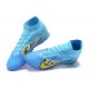 Kopacky Nike Superfly 8 Academy TF Modrý Žlutý Bílý Černá Pánské High