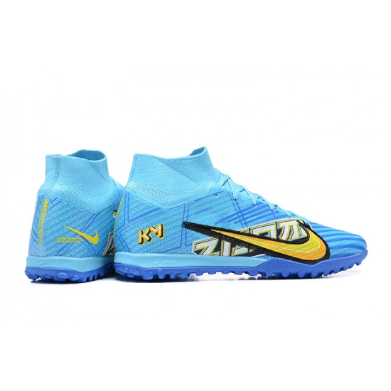 Kopacky Nike Superfly 8 Academy TF Modrý Žlutý Bílý Černá Pánské High