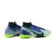 Kopacky Nike Superfly 8 Academy TF Zelená Bílý Modrý Zlato High Pánské