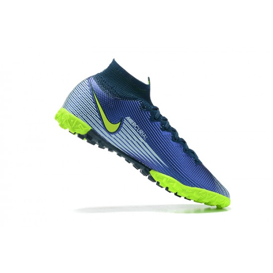 Kopacky Nike Superfly 8 Academy TF Zelená Bílý Modrý Zlato High Pánské