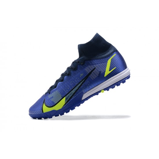 Kopacky Nike Superfly 8 Academy TF Zelená Bílý LightModrý Zlato High Pánské