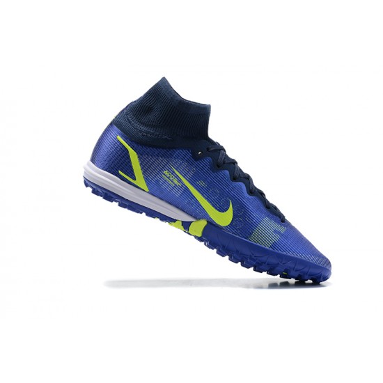 Kopacky Nike Superfly 8 Academy TF Zelená Bílý LightModrý Zlato High Pánské