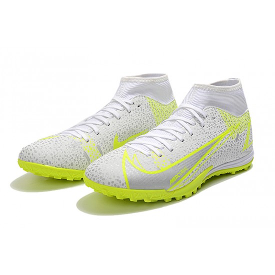 Kopacky Nike Superfly 8 Academy TF High Bílý Žlutý Pánské