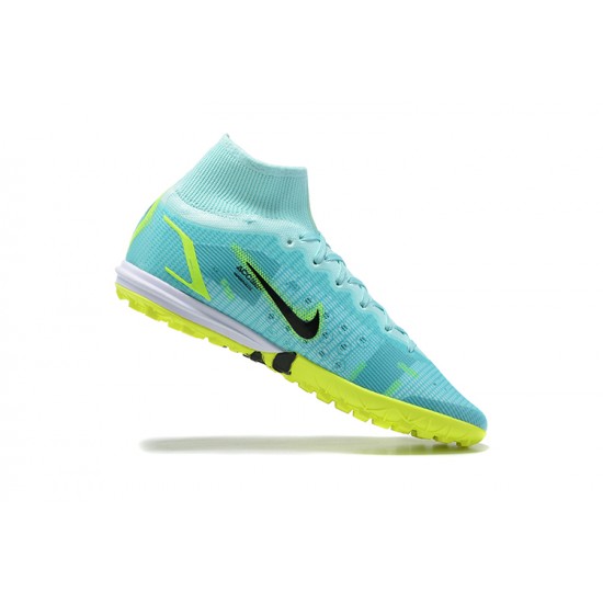 Kopacky Nike Superfly 8 Academy TF LightModrý LightZelená Černá High Pánské