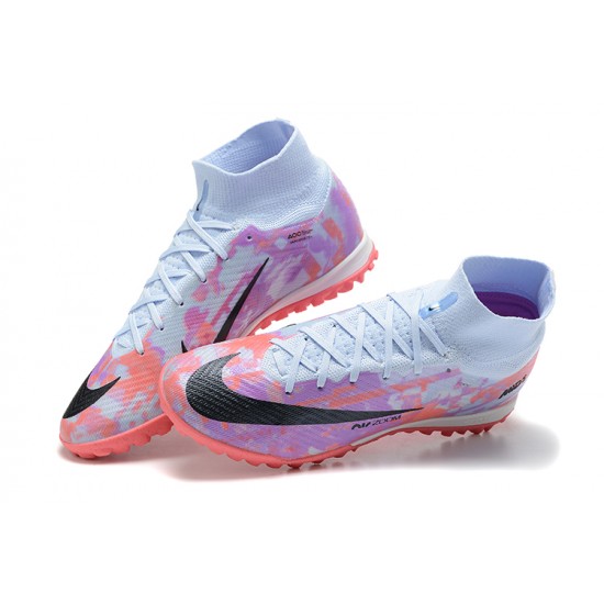 Kopacky Nike Superfly 8 Academy TF LightModrý Nachový Růžový Pánské High