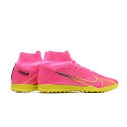 Kopacky Nike Superfly 8 Academy TF Růžový Žlutý Pánské High 